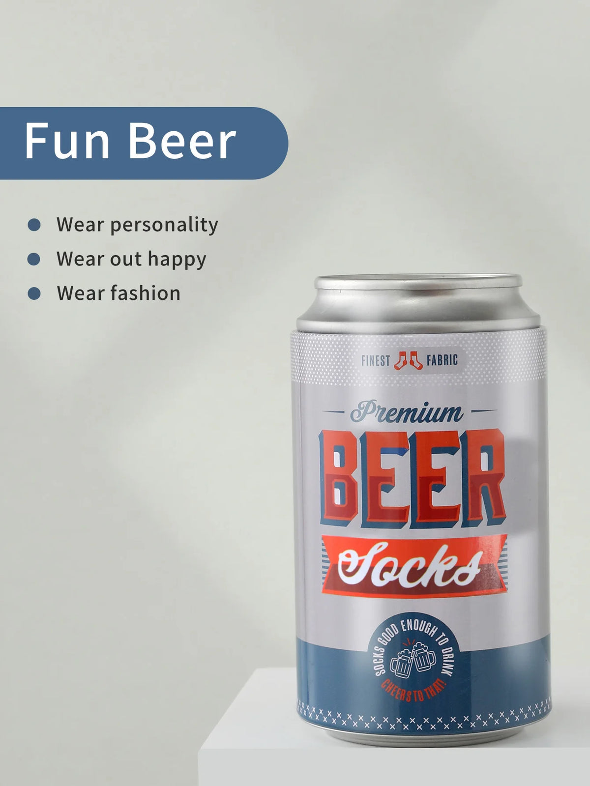 A pair of unique beer personalized patterns socks men and women on the eve of Halloween Give Friends Gift Socks Four Seasons