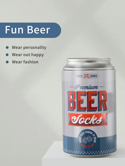 A pair of unique beer personalized patterns socks men and women on the eve of Halloween Give Friends Gift Socks Four Seasons