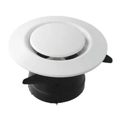 Exhaust Hood ABS Air Vent Extract Valve Grille Round Diffuser Ducting Ventilation Cover Air Volume Cooling Vent 75mm 100mm 125mm