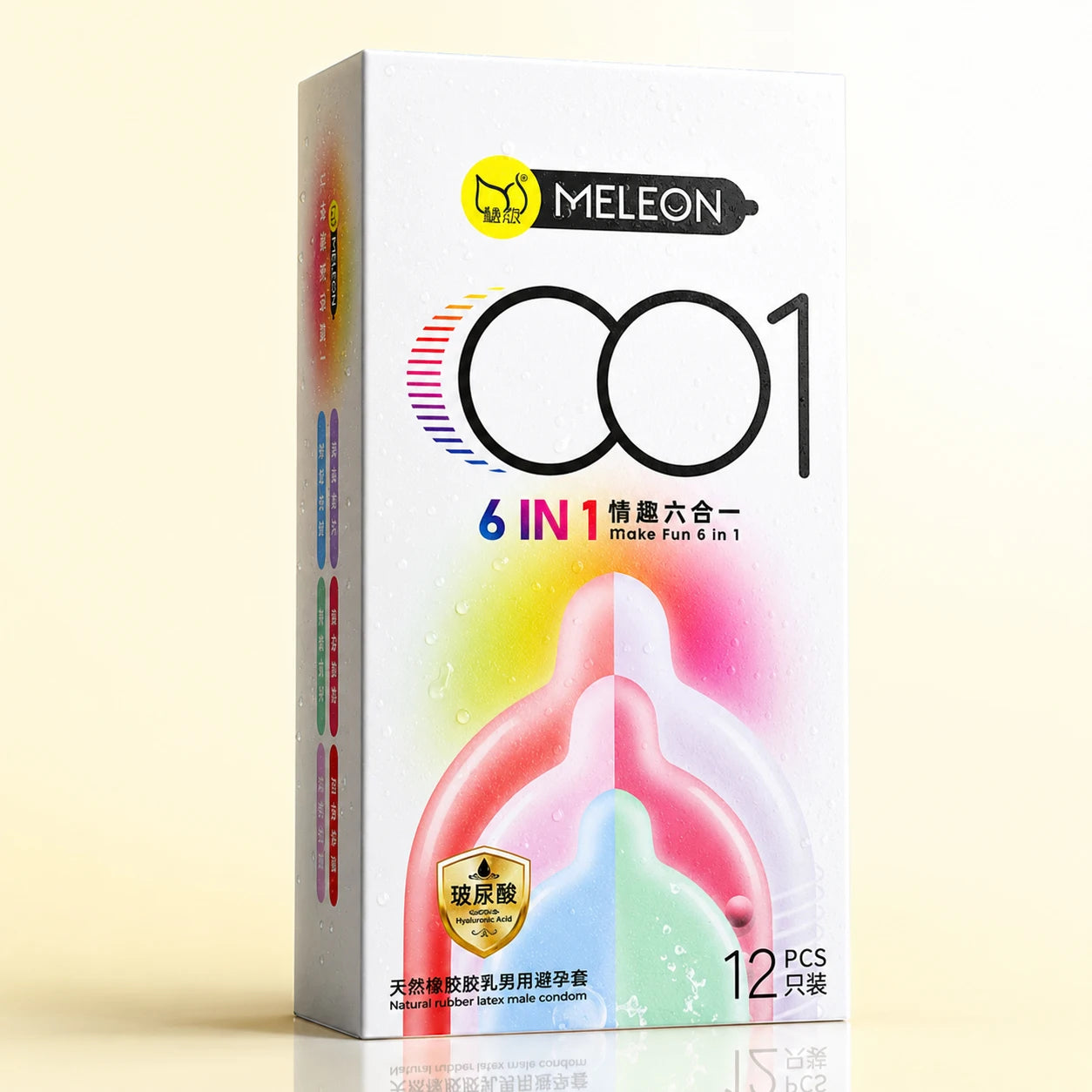 6in1 Warehouse Shipped Condoms 12Pcs/Pack  Intimate Good Sex Products Combining Particles and Threads for Pleasure