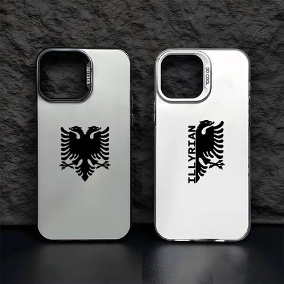 Albanian Flag Phone Case For iPhone 17 Air 16 e 15 14 13 12 11 Pro Max Plus Mini SE 2020 2022 Shockproof Bumper