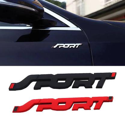 Car Accessories Sticker Styling Metal 3D Chrome Auto Car Trunk Racing Sport Word Letter Logo Emblem Badge Decal Sticker