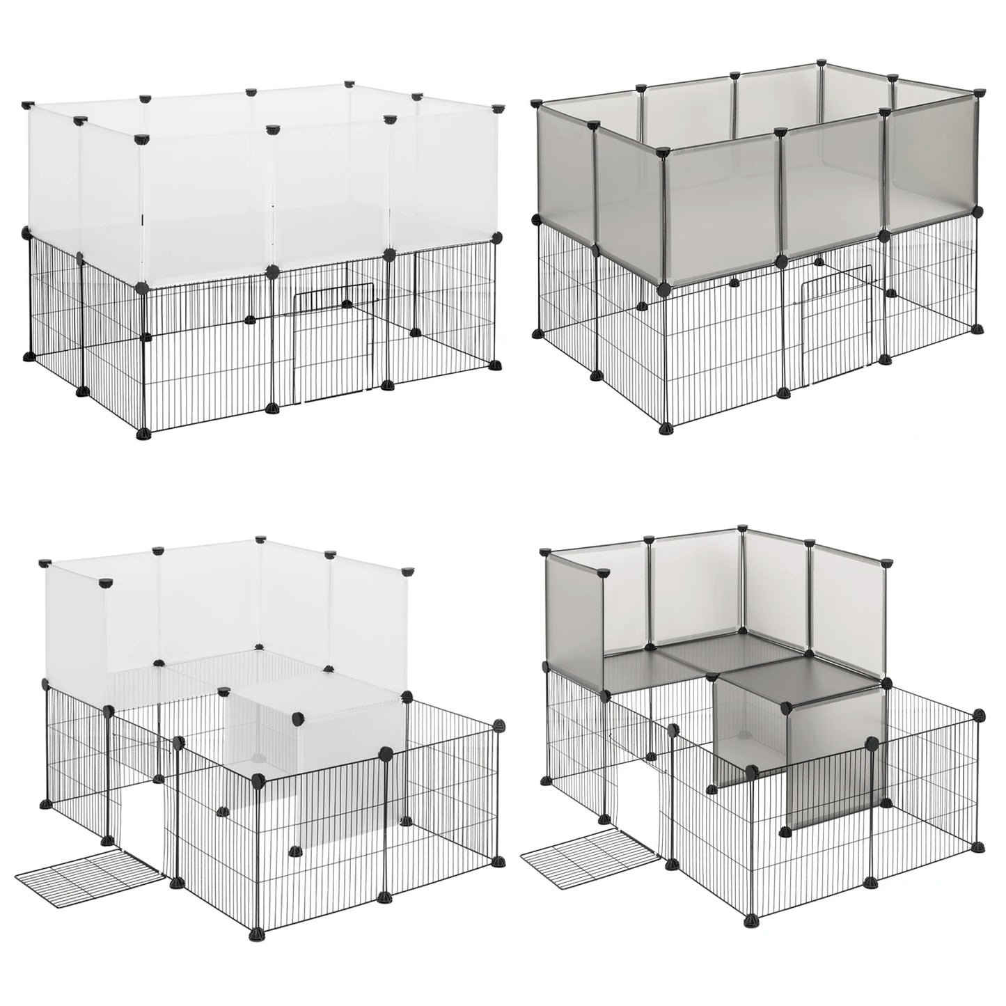 EUGAD Pet Playpen for Rabbits Small Animals Cats Kennel Puppies House Kitten Space Dogs Guinea Cages Outdoor Exercise Training