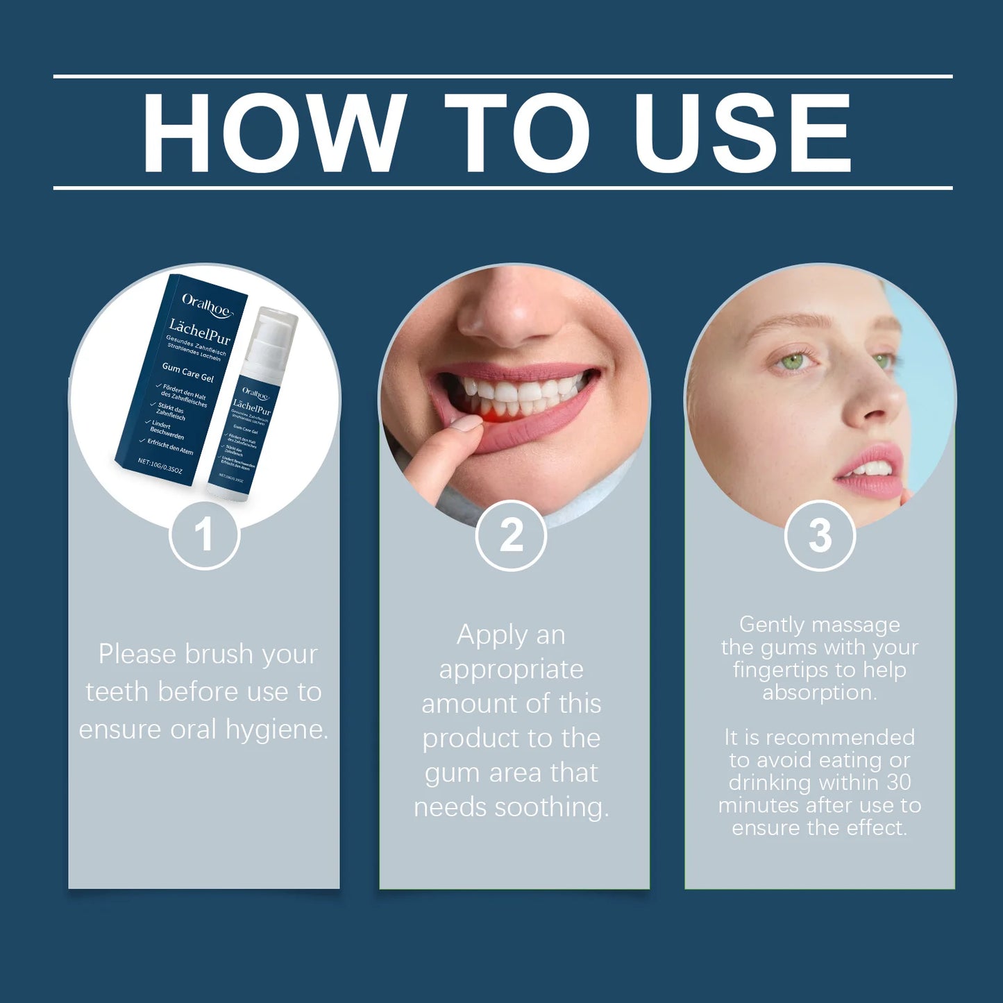 Teeth Care Gel Oral Care Gentle Gum Soothing Gel Fresh Breath Clean Travel Size Tooth Damage Serum Toothpaste Relieve