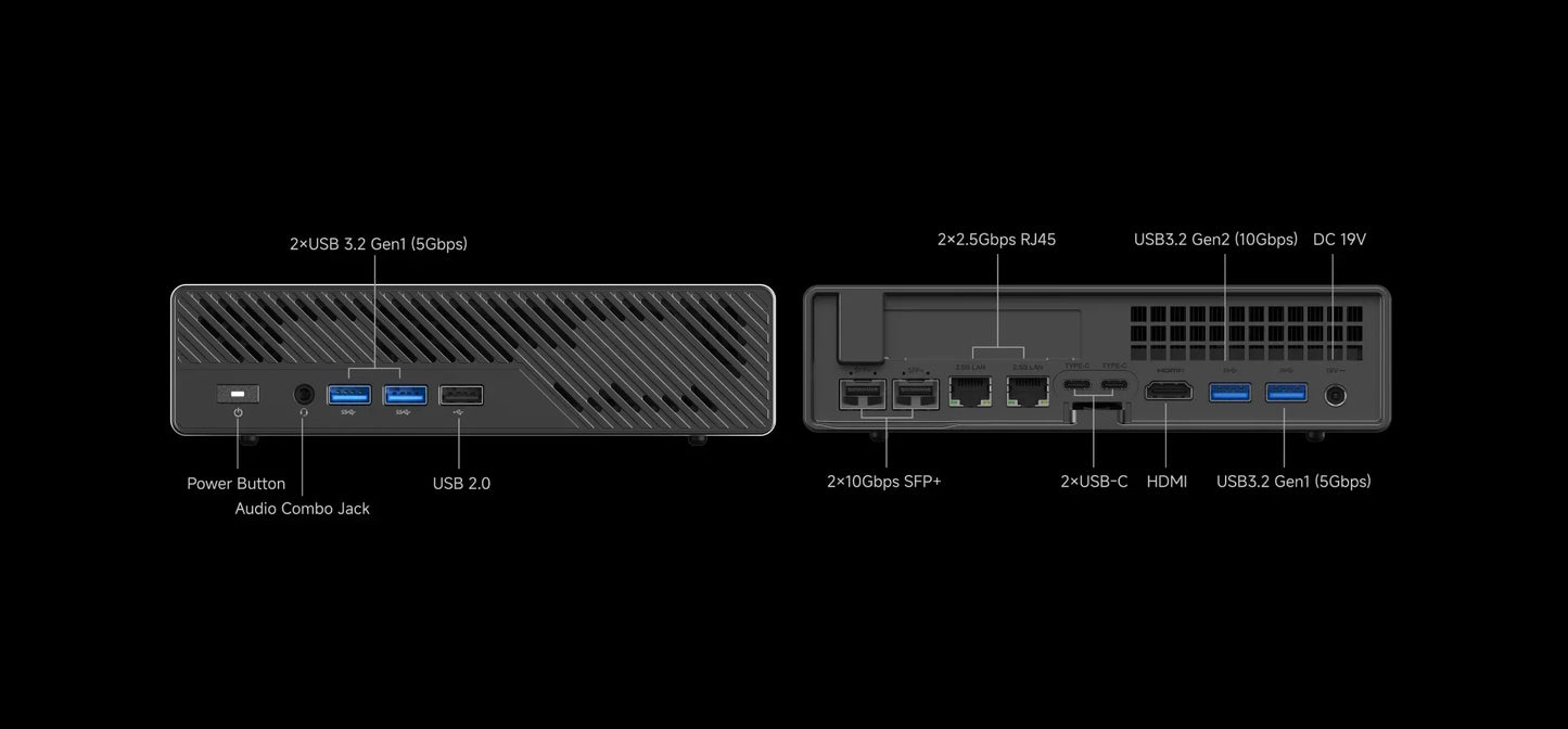 MINISFORUM MS-A2 Mini PC AMD Ryzen 9 9955HX/7945HX Windows 11 DDR5 PCIe SSD WIFI6E BT5.2 Dual 10G SFP+ Gaming MINI PC Computer