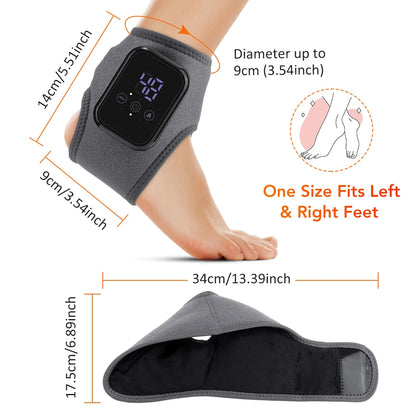 Cordless Heating Ankle Wrist Massager Electric Foot Hand Vibration Massager Warm Ankle Brace Joint Sprain Support Wristband