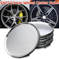 4PCS 63mm No Logo Universal ABS Plastic Car Wheel Center Cap Hubcap Chrome Silver Car Vehicle Rim Hub Cap Auto Replacement Part