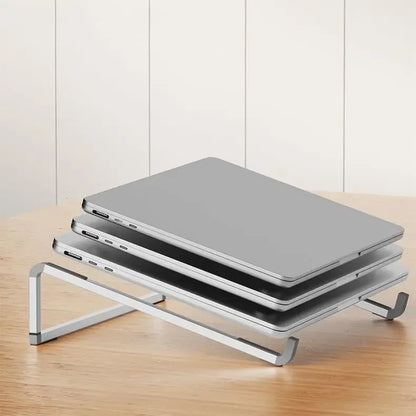 Aluminum Alloy Laptop Holder Stand Desktop Height Increase Folding Cooling Bracket Anti Slip For All Notebook Macbook