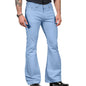 Flattering Bell Bottom Trousers Retro-inspired Flared Pants Fashionable Men's Vintage Jeans Slim Fit Bell Bottom for Harajuku