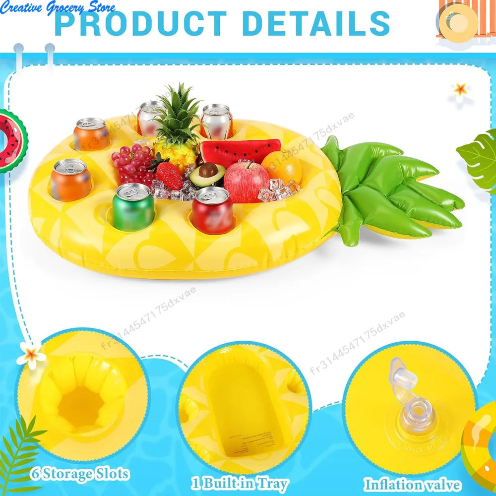 Inflatable Floating Drink Holder for Pool Float Party Accessorie Cup Floties Adult  Swimming Pool Floating Decoration Beach