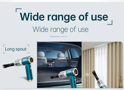 SZUK Portable Car Vacuum Cleaner 165000Pa Powerful Wireless Vacuum Cleaner Strong Suction Handheld Mini Vacuum Cleaner for Car