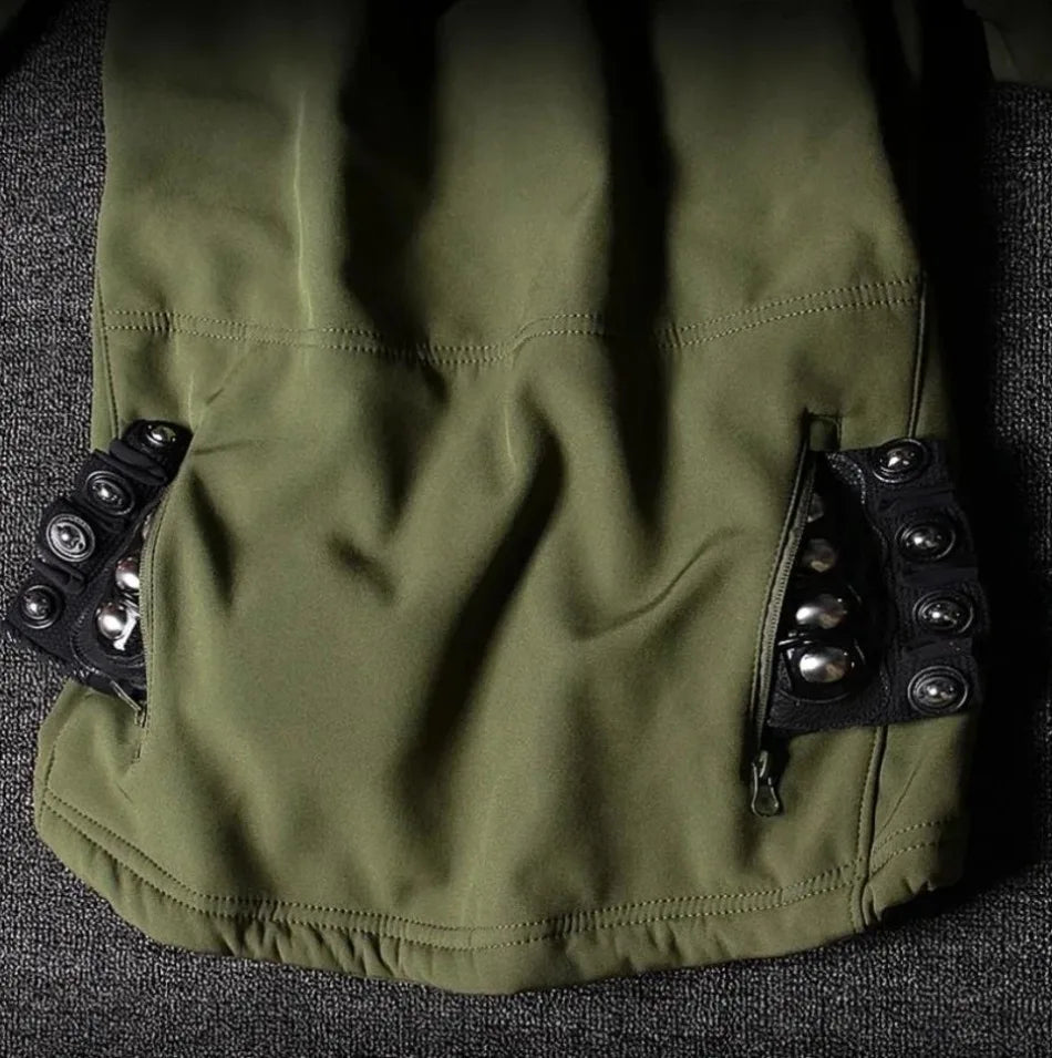 Winter Soft Shell Mens Tactical Set Outdoor Windproof Waterproof Warm Combat Suit Multi Pocket Thickened Camo Hunting Uniform