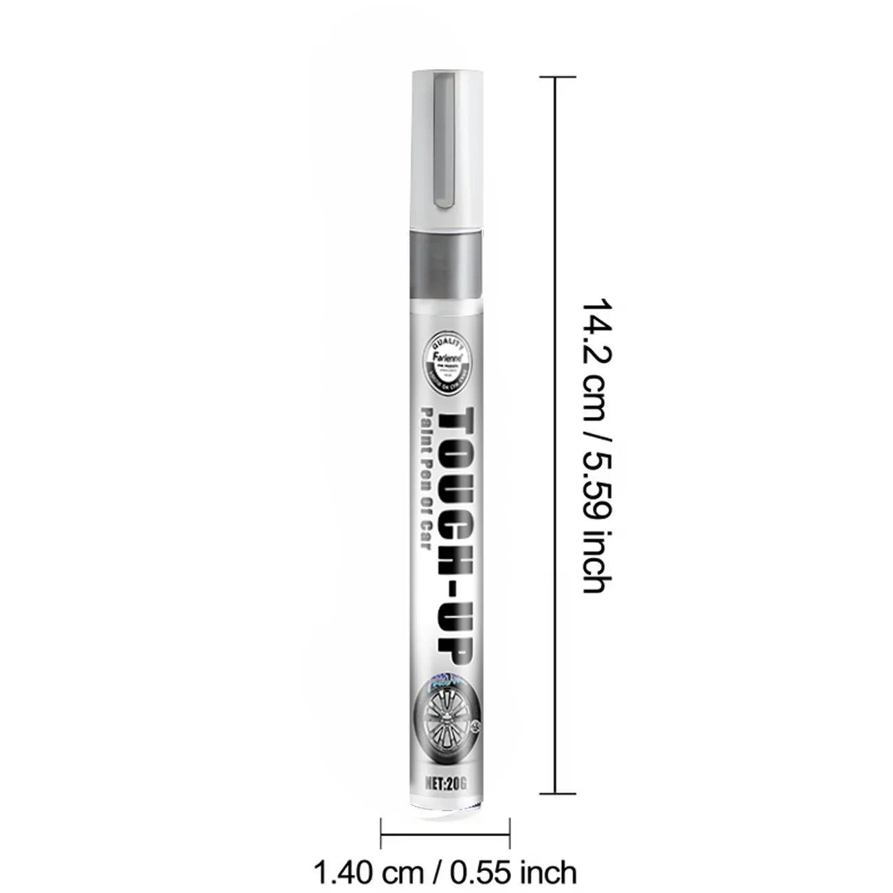 FARIENNE Silver Car Rim Touch Up Paint Pen Quick Repair For Wheel Scratches Chipped Paint And Metal Surface Blemishes