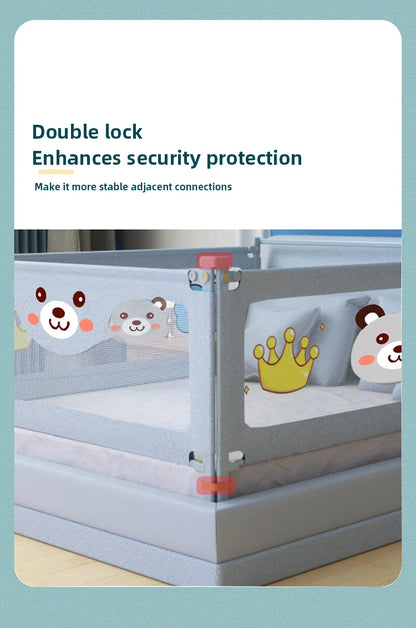 IMBABY Bed Guardrail Liftable Crib Protectors Adjustable Handrail Bed Safety Children Washable Baby Safety Bed Barrier Bumper