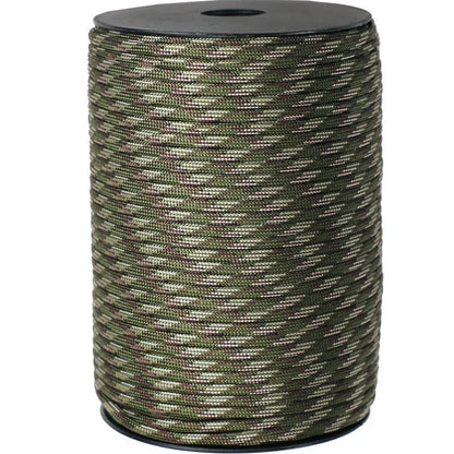 100M/50M 550 Military Standard 9-Core Paracord Rope 4mm Outdoor Parachute Cord Survival Umbrella Tent Lanyard Strap