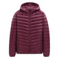 Men's Stand-Collar Hooded Lightweight Down Jacket for Winter - 90% Duck Down, Sporty, Warm & Versatile (Couple Style Available)