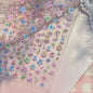 Iridescent Water Bubbles Shiny Stars Colorful 5D Nail Art Stickers Dreamy Water Drop Self Adhesive Decorations Manicure Decals