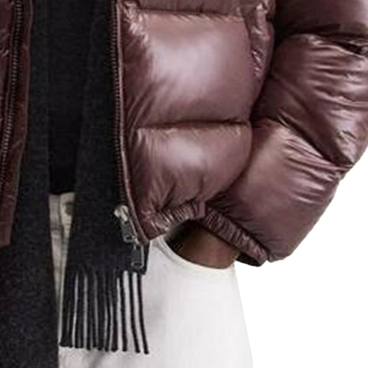 Men'S Down Jacket Casual Solid-Color Hooded Cotton-Padded Jacket Men'S Thickened Winter Warm Coat Loose Pocket Bread Jacket Coat