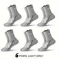 6 Pairs Socks Men's Short Socks Sweat Absorbent and Odorous Basketball Socks Running Sports Socks Breathable Mesh Men's Socks