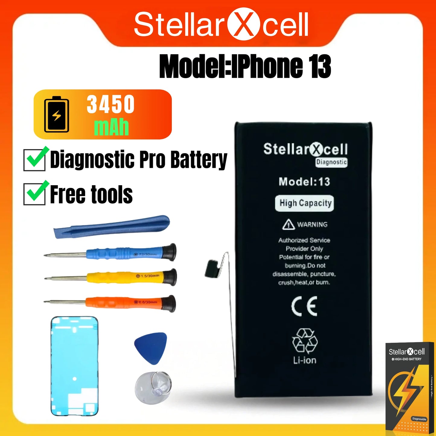 High Capacity Diagnostic Battery OEM TI BMS No Pop Up Message Run Diagnose for iPhone 12 13 14 15 Pro Max Pro Mini Plus