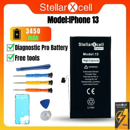 High Capacity Diagnostic Battery OEM TI BMS No Pop Up Message Run Diagnose for iPhone 12 13 14 15 Pro Max Pro Mini Plus