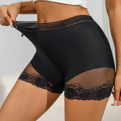 S-4XL Women's Mid-Rise Briefs Boxer Briefs Comfortable & Breathable Lace & Sexy Stretch Mid-Rise
