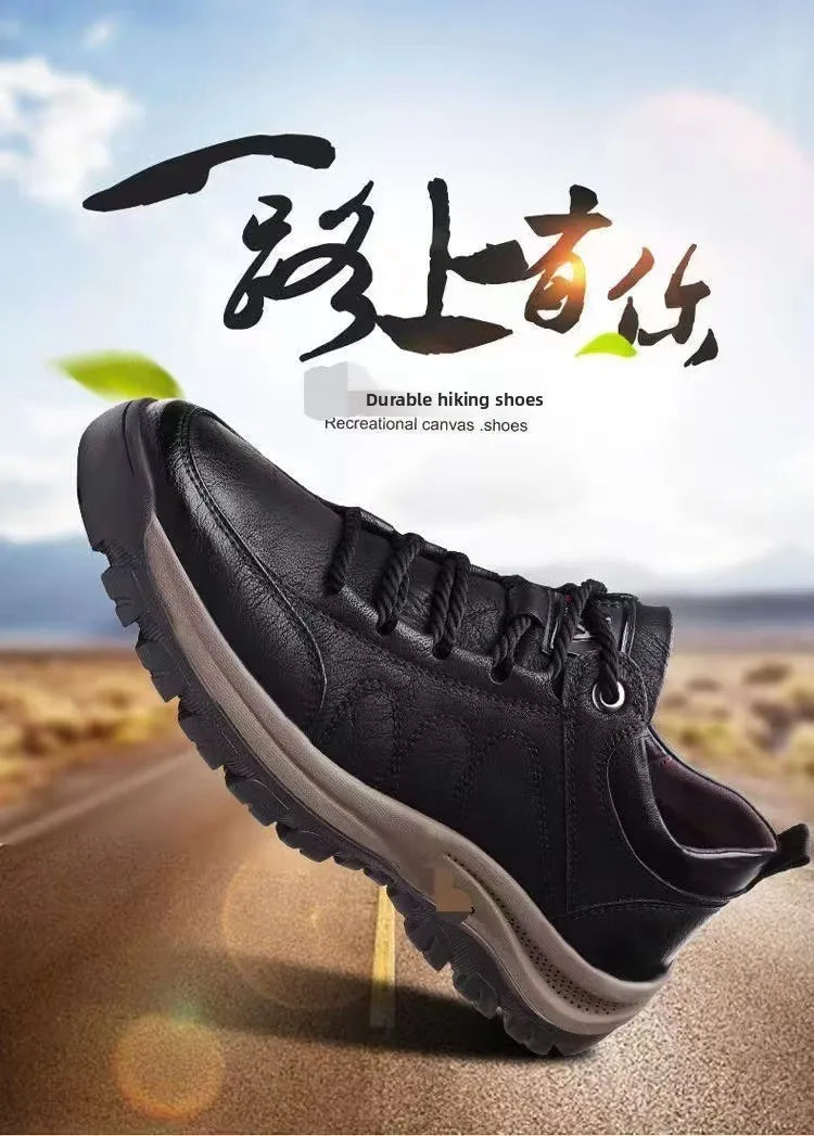 Men's Outdoor Sports Casual Climbing Shoes Winter Fleece Low Help Cotton Shoes Anti-slip Dad Shoes Large Size Men's Shoes