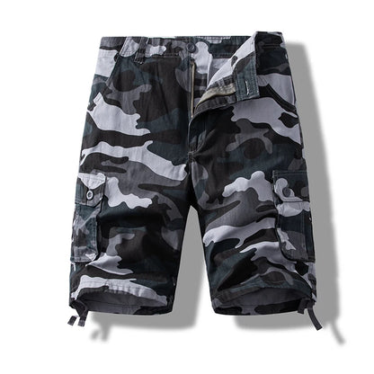Men's Short Pants Cotton Cargo Shorts Tactical Breeches Casual Sports Man Hiking Fishing Streetwear