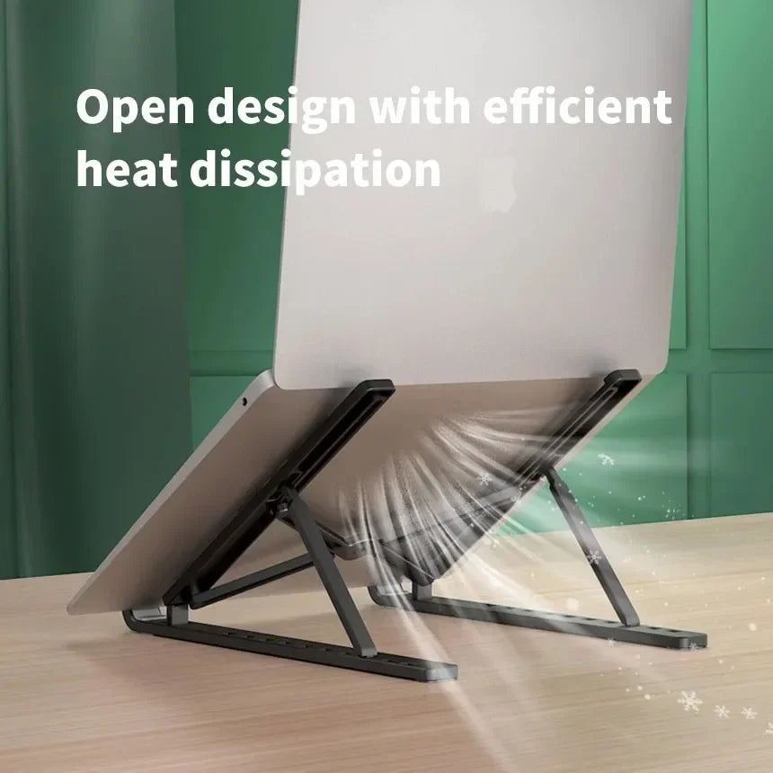 Foldable Portable Laptop Stand Adjustable Computer Monitor Holder for MacBook iPad Air Tablet Notebook Base Desk Mount