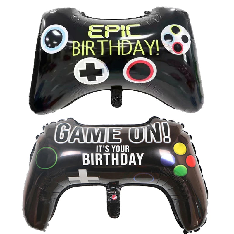Video Game Controller Party Decoration Happy Birthday Gaming Gamepad Balloons Internet Celebrity Video Gamer Boys Party Supplies