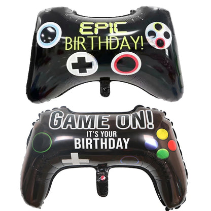 Video Game Controller Party Decoration Happy Birthday Gaming Gamepad Balloons Internet Celebrity Video Gamer Boys Party Supplies
