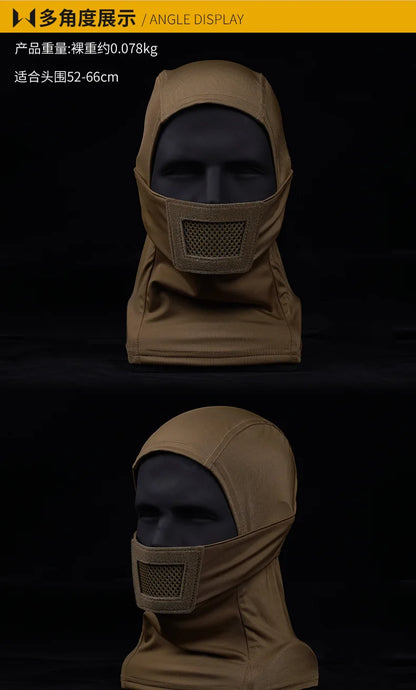 Airsoft Mask for Men Tactical Mask Headgear Full Face Protection Knight Headwear for Paintball Hunting Sport
