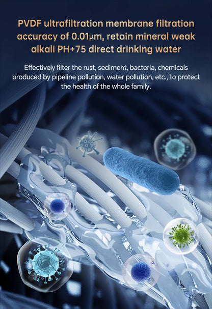 whole house high flow water filter system 5000L-8000L stainless steel mineral water filter  Reusable PVDF Lasts Exceed 5 Years