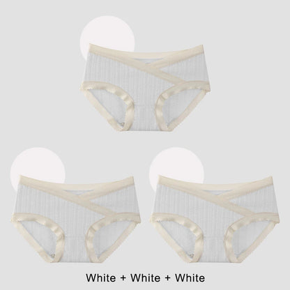 3PCS Soft Briefs V-shaped Abdominal Support Underpanties Pregnancy Childbirth Female Underwear Pregnant Woman Women's Panties