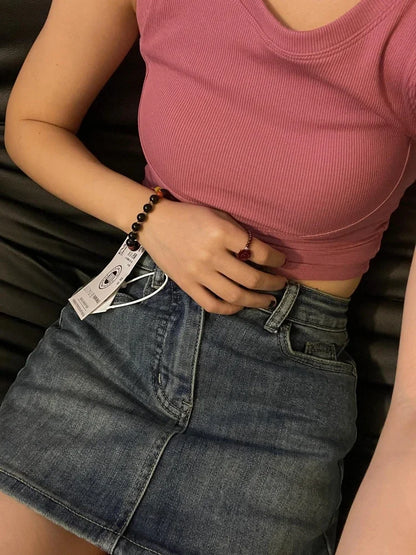 Women's Blue A-line Denim Skirt Y2k Jean Shorts Skirts Harajuku 90s Vintage Mini Cowboy Skirt 2000s Fashion Clothes Summer