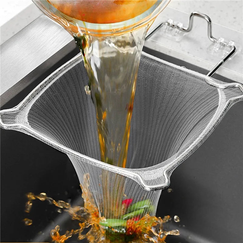 Fine Mesh Sink Filter 50Pcs/100PCS Disposable Kitchen Sewer Garbage Bag Anti Clogging Strainer Drain Hole Net For Meal Residue