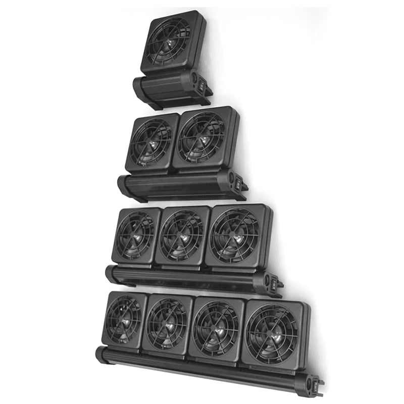 Fish Tank Cooling Fan Timing Adjustable Wind Speed Cooling Fan Fish Tank Cooler Glass Thickness ≤12mm Aquarium Accessories