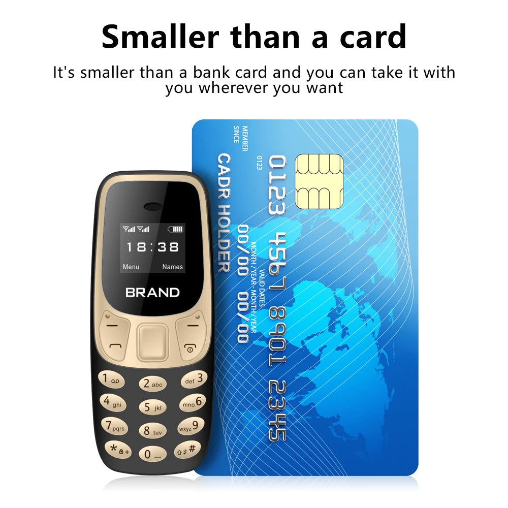 SERVO BM10 Tiny Mobile Phone 2G GSM Bluetooth Earphone Voice Changer Dialer mini Telephone Call Recording Dual SIM Dual Standby Unlocked Small Cellphone