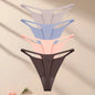 4PcsSet Seamless Ultra-thin Underwear Women Sexy Thin Belt Panties Female High Stretch Thongs Girls Breathable G-String Lingerie