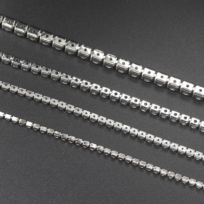 Hip Hop Iced Out 3/4/5mm Crystal Tennis Bracelet for Men Homme Trendy Punk Zirconia Men's Chain on The Hand Streetwear Jewelry