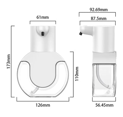 420ML Large Capacity Touchless Desktop Or Wall-Mounted IPX5 Waterproof Smart Infrared Automatic Sense Foam/Liquid Soap Dispenser