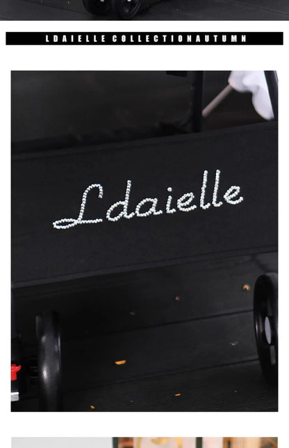 LDAIELLE High-end  Pet cart Small and light foldable Yorkshire outdoor travel