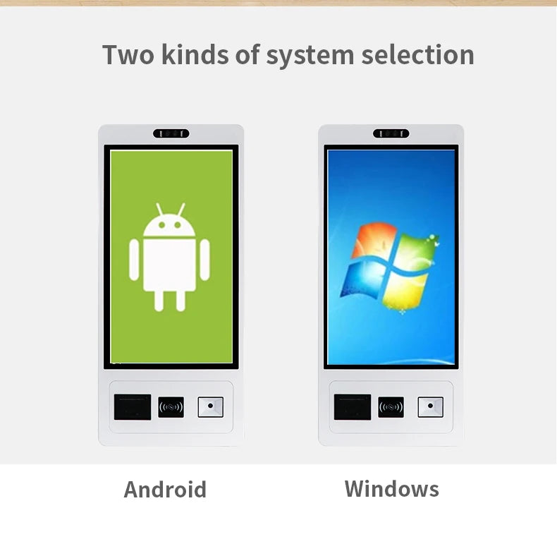 TouchWo 15.6 21.5 23.8 Inch Wall Mount Touch Screen AIO Computer Touchscreen Self Service Checkout Ordering Ticket Payment Kiosk