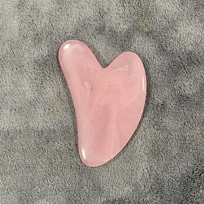 Heart Shape SPA Massage Beeswax Scraping Massage Scraper Face Massager Acupuncture Guasha Board Massager For Face Pulling Skin