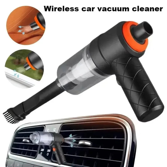 9000 Pa belaidis automobilinis dulkių siurblys, įkraunamas per USB, 1200 mAh, nešiojamas valymo prietaisas, mini šlapio ir sauso valymo dulkių siurblys namams