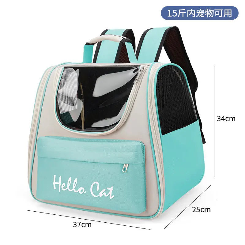 Backpack for Cats and Dogs, Portable Pet Bag for Outdoor Use, Large Capacity Space Cabin, Carrying Cat and Dog Box, Outdoor Bag