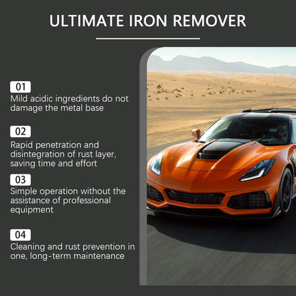 HS68-Car Rust Remover Quick Remover  Exhaust Pipe Rust Removal Spray Cleaning Metal Iron Powder Old Cars To New