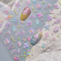 Iridescent Water Bubbles Shiny Stars Colorful 5D Nail Art Stickers Dreamy Water Drop Self Adhesive Decorations Manicure Decals