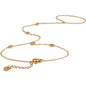 Yhpup Trendy Stainless Steel Zircon Beads Back of Hand Chain Finger Bracelet Fashion Chic Sexy Jewelry Waterproof Wholesale Gift