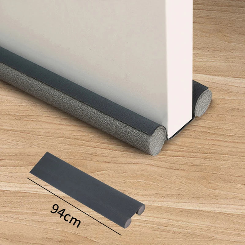 New 2/1PC Windproof Seal Strips Draught Excluder Stopper Door Bottom Guard Double Protector Doorstop Blocker Sealer Soundproof
